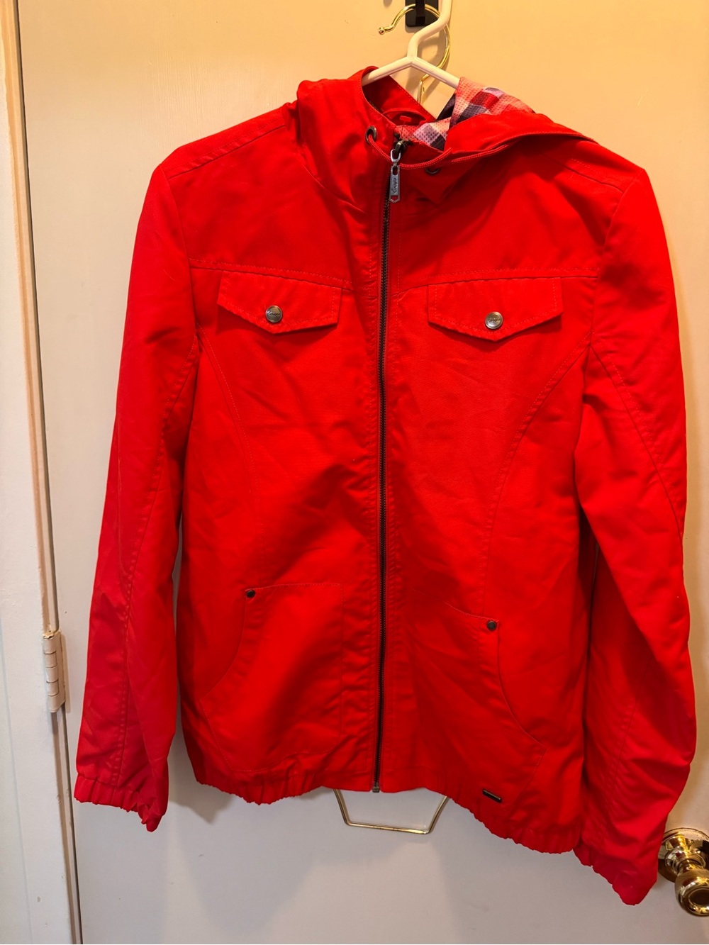 Empyre Bright Red Lightweight Hooded Jacket